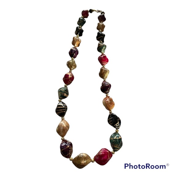 Fabulous Multi colored necklace 28” long - Picture 1 of 3